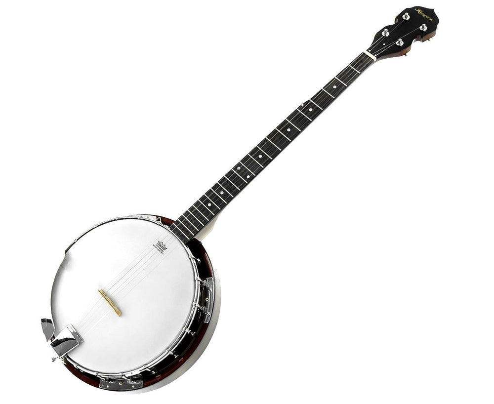 Karrera 5 String Bluegrass Resonator Banjo - Gloss Black