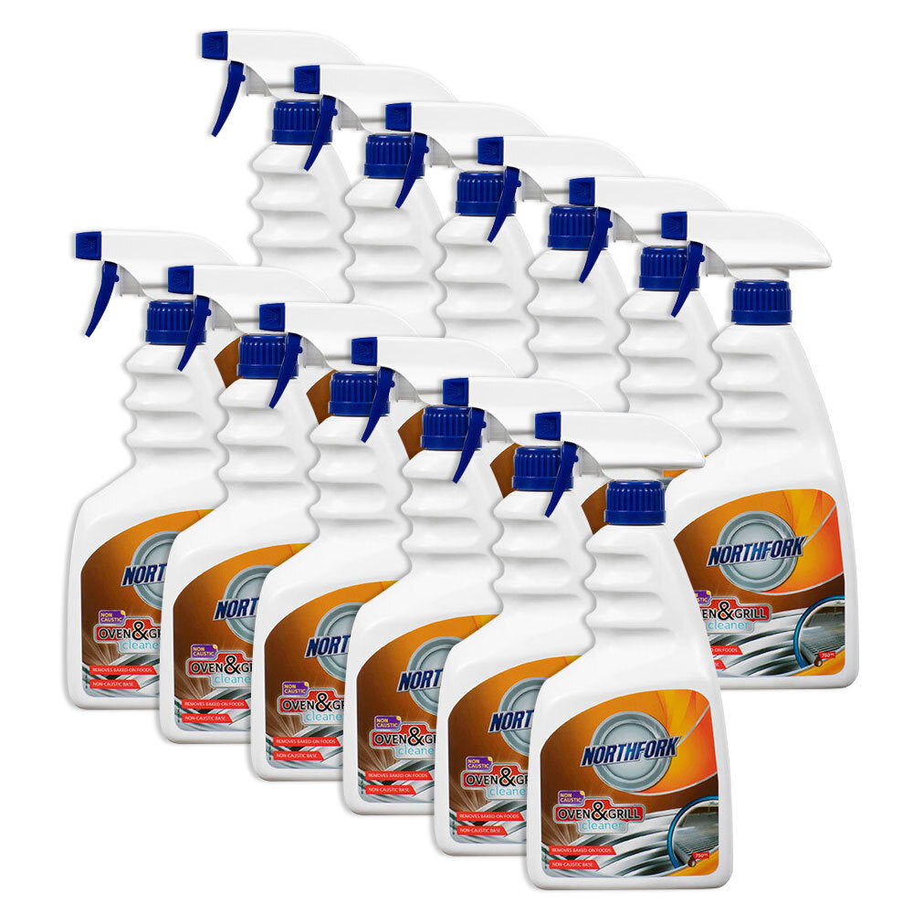 12PK Northfork 750ml Oven &amp; Grill Cleaner Liquid Spray