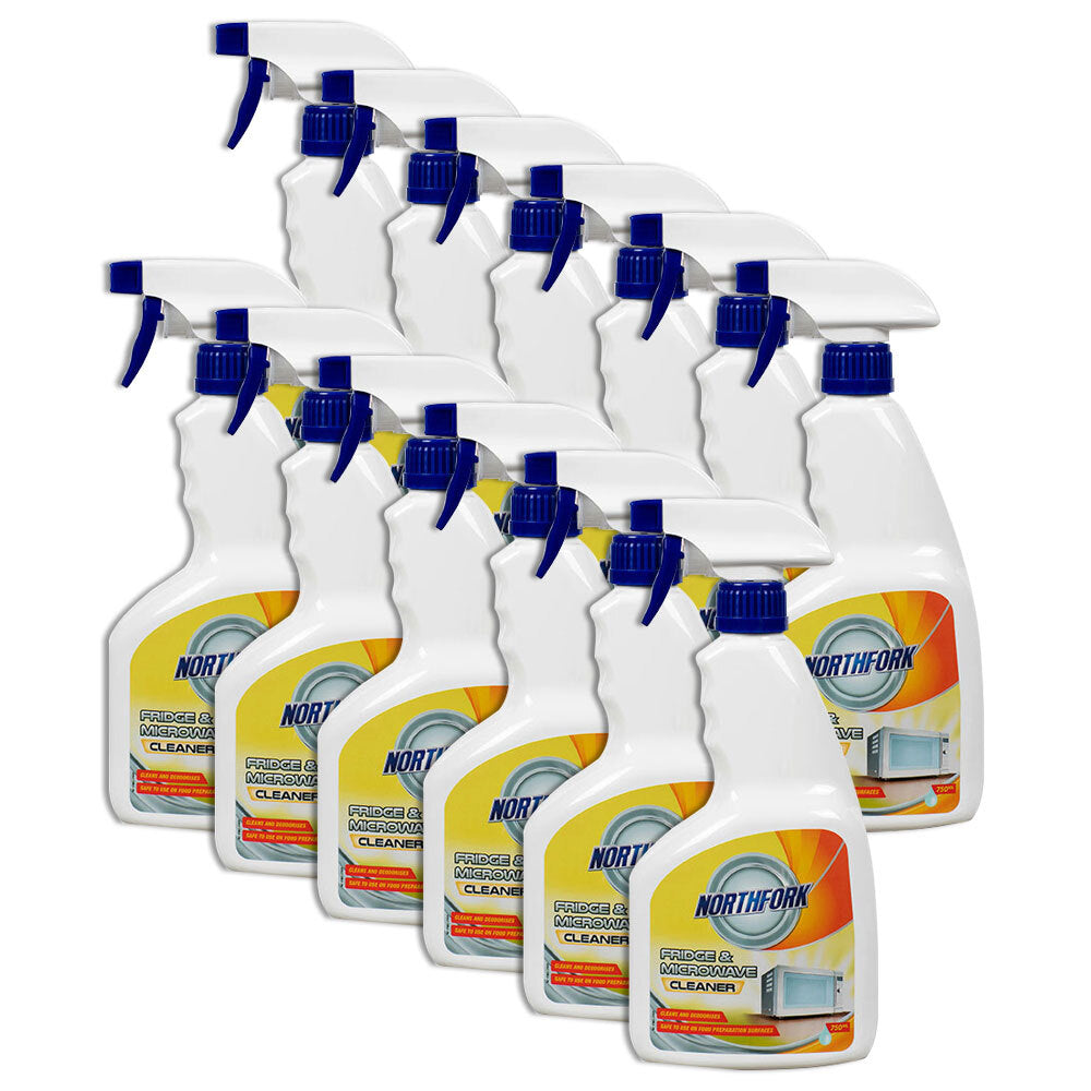 12PK Northfork 750ml Liquid Fridge &amp; Microwave Cleaner