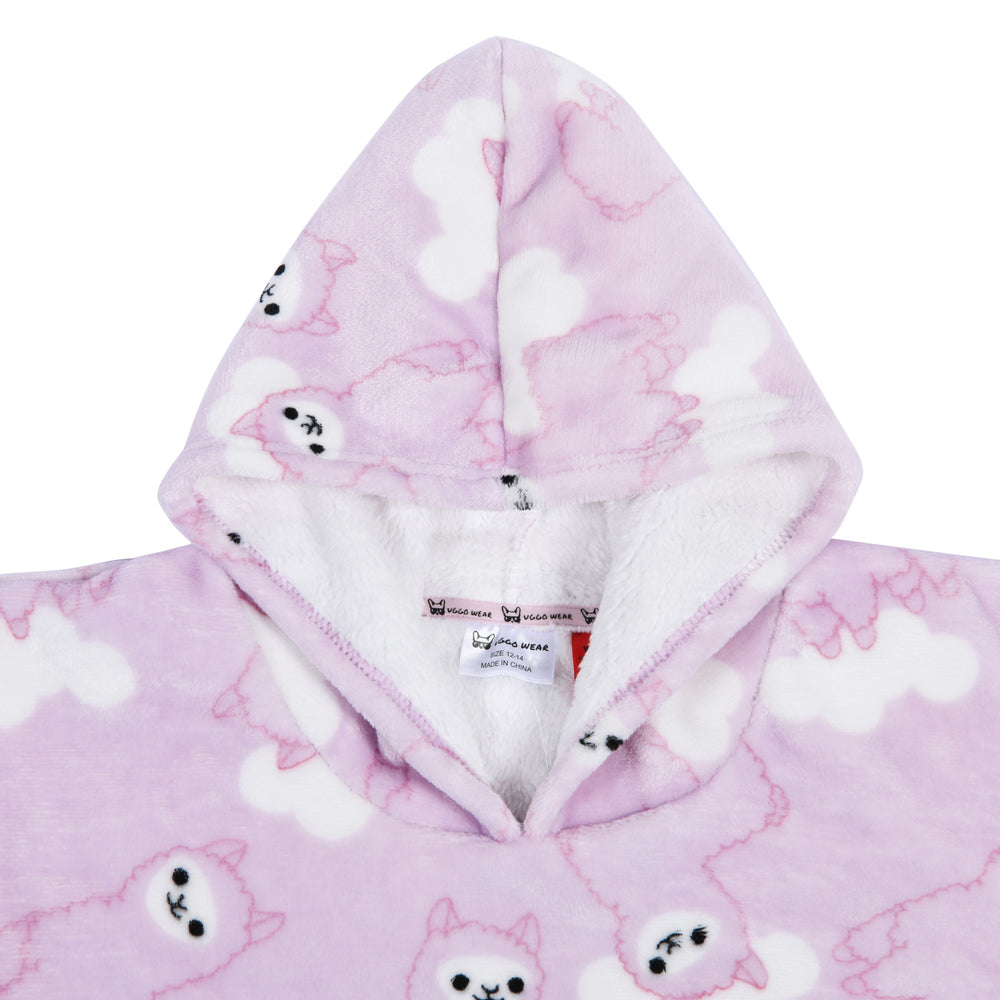 Uggo wear Foodie Life Giant Hoddie Llama Face Kids