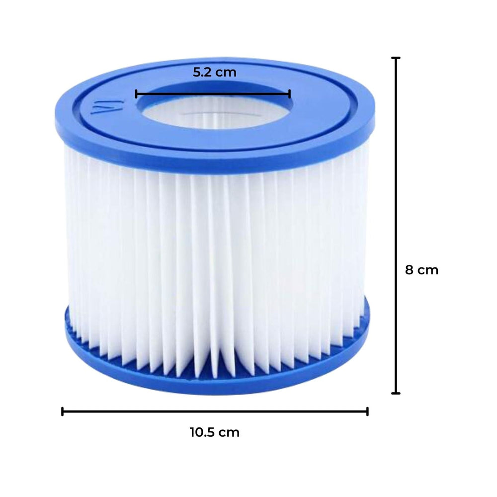 8x NOVEDEN Size     Hot Tub Spa Filter Replacement Cartridge - Blue and White