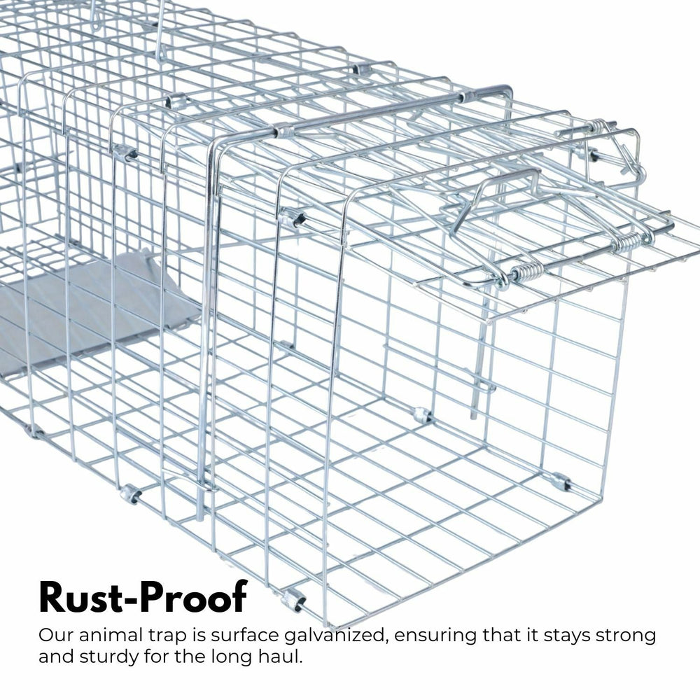 NOVEDEN Folding Humane Live Catch Possum Fox Koala Rabbit Bird Cat Animal Trap Cage