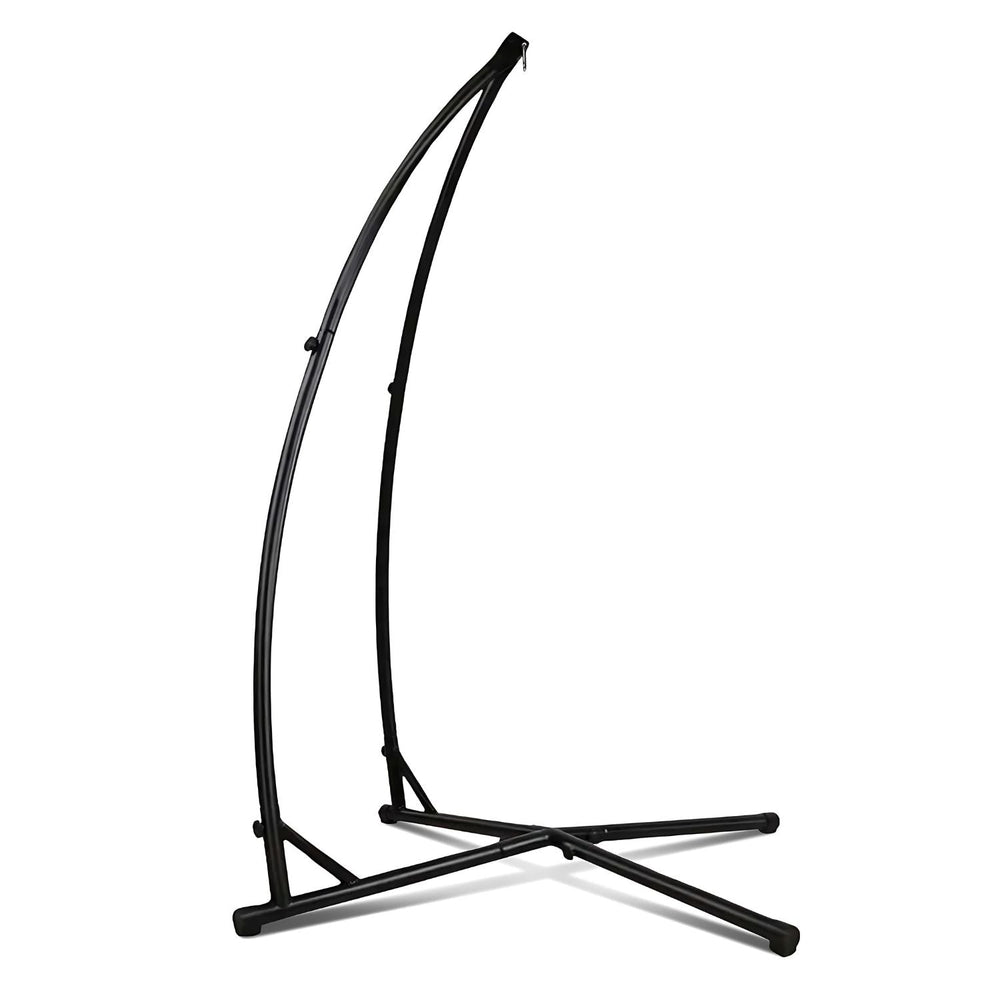 NOVEDEN Heavy Duty Metal Frame Hammock Swing Chair Stand - Black