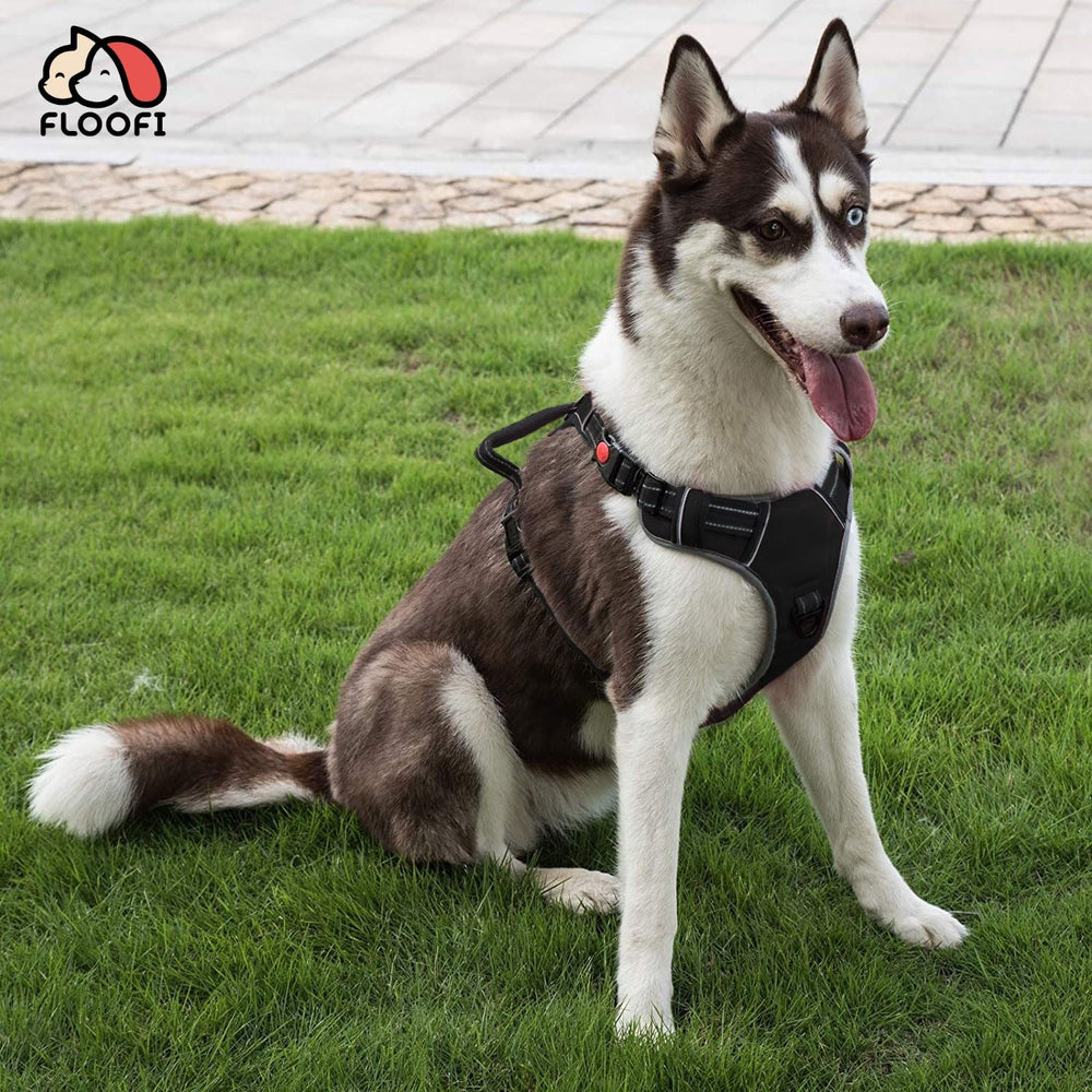 FLOOFI Dog Harness Vest S Size (Small, Black)