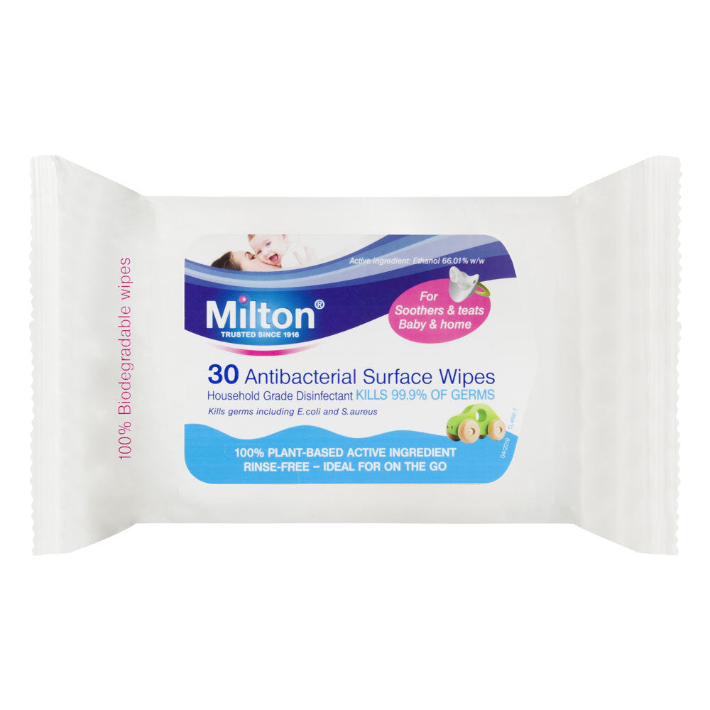 210pc Milton Antibacterial Surface Wipes