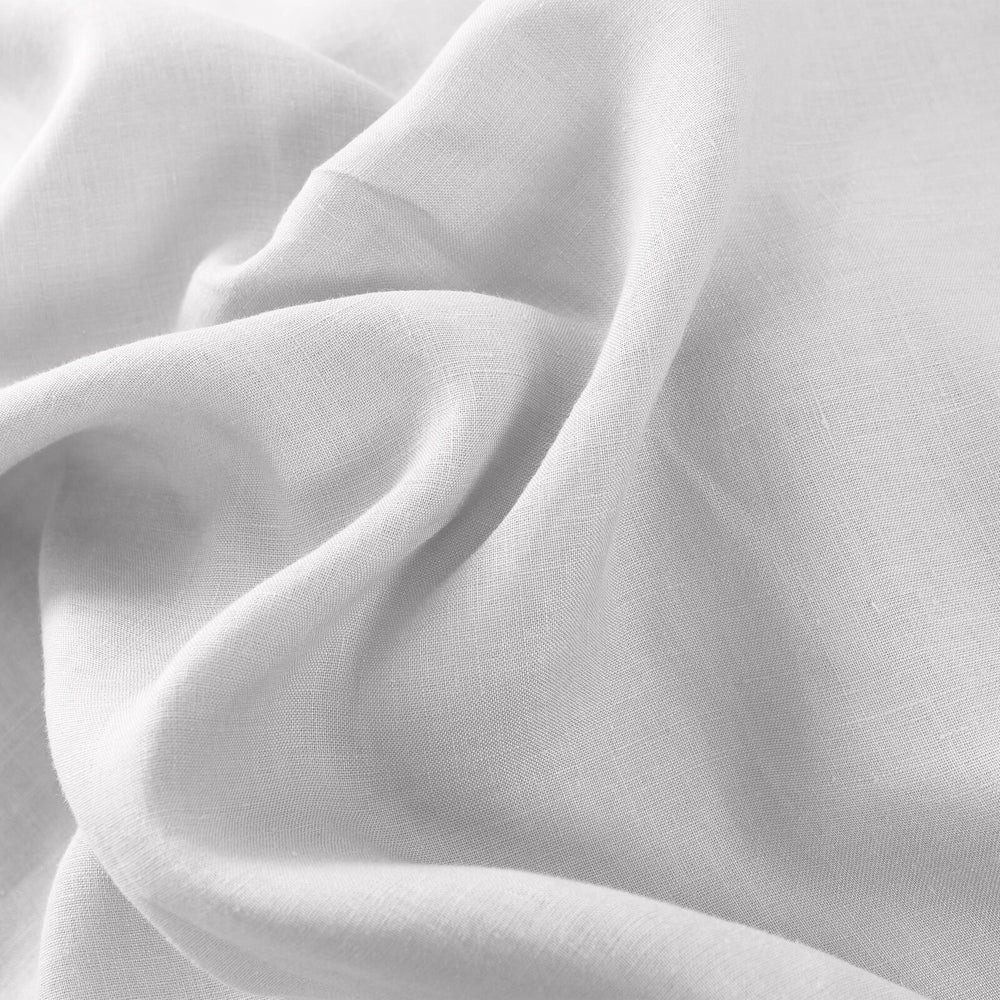 Natural Home Vintage Washed Hemp Linen Quilt Cover Set Dove Grey Queen Bed