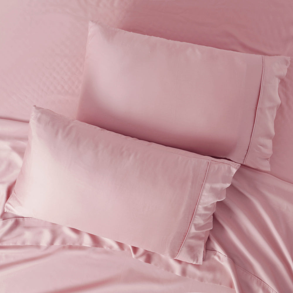 Natural Home Tencel Sheet Set PINK BLUSH Queen Bed