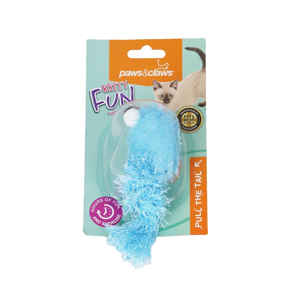 Paws &amp; Claws Googly Vibrating Mouse Cat Toy 22x5x4cm Assorted