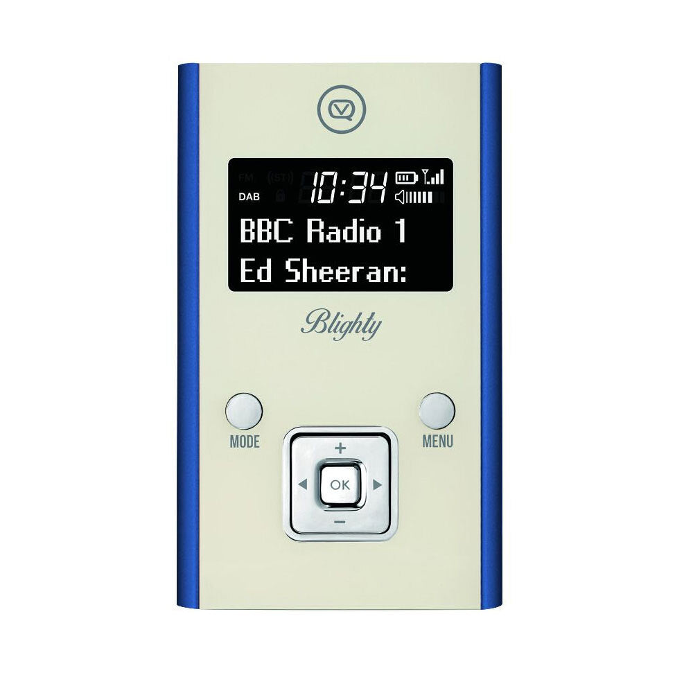 VQ Blighty DAB / DAB+ Digital &amp; FM Radio Pocket Radio - Blue