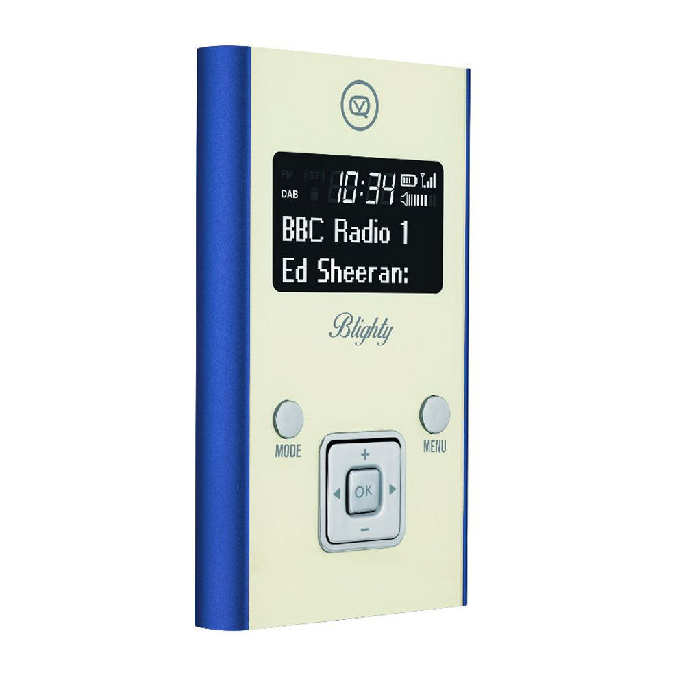 VQ Blighty DAB / DAB+ Digital &amp; FM Radio Pocket Radio - Blue