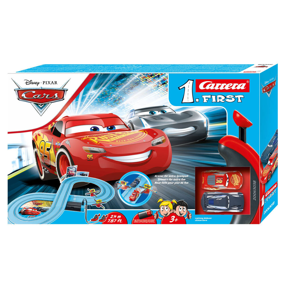 Carrera First Disney Pixar Cars 3 Power Duel Race Slot Car Toy Set 3y+