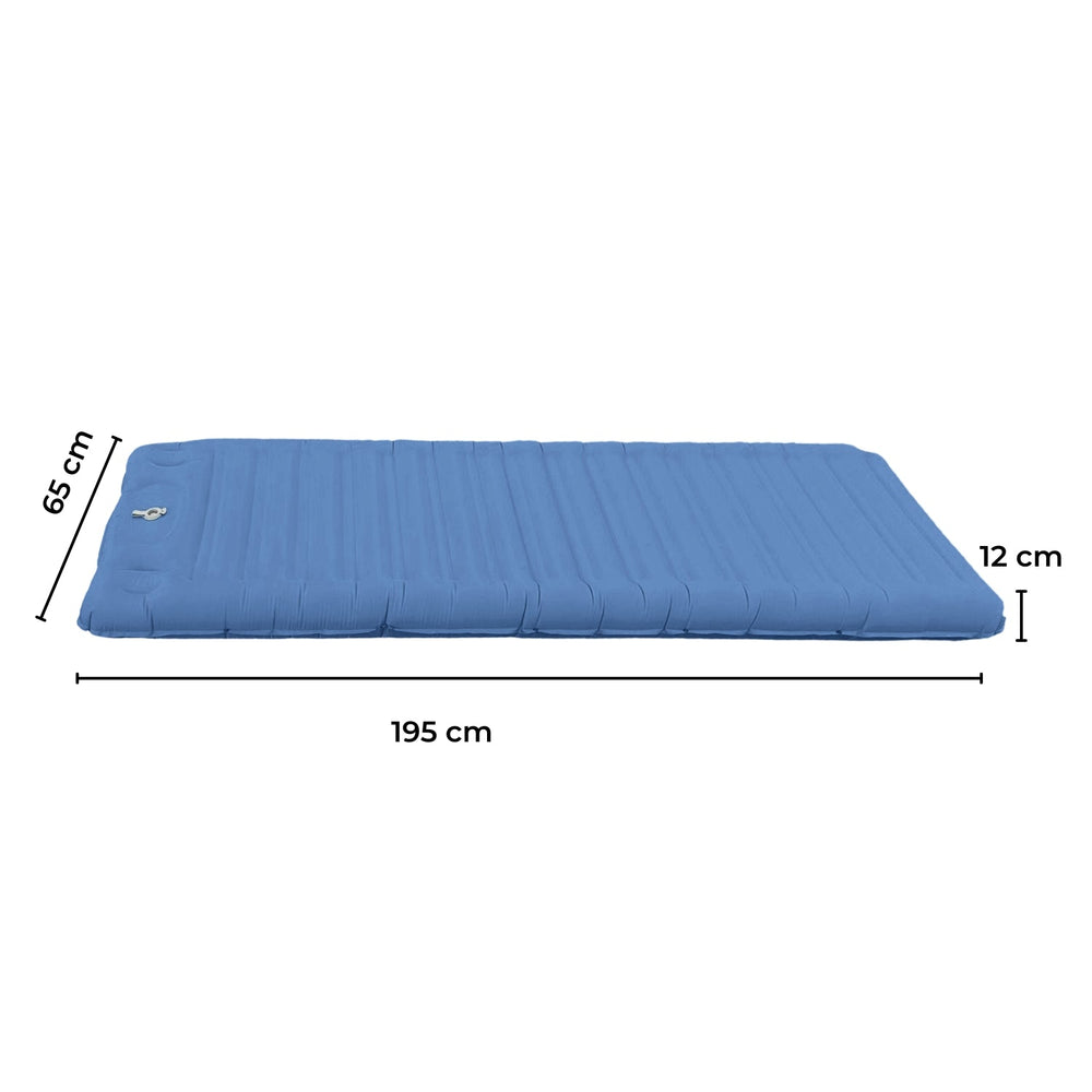 KILIROO Waterproof Durable Light Weight Outdoor Indoor Portable Inflatable Camping Sleeping Pad - Blue