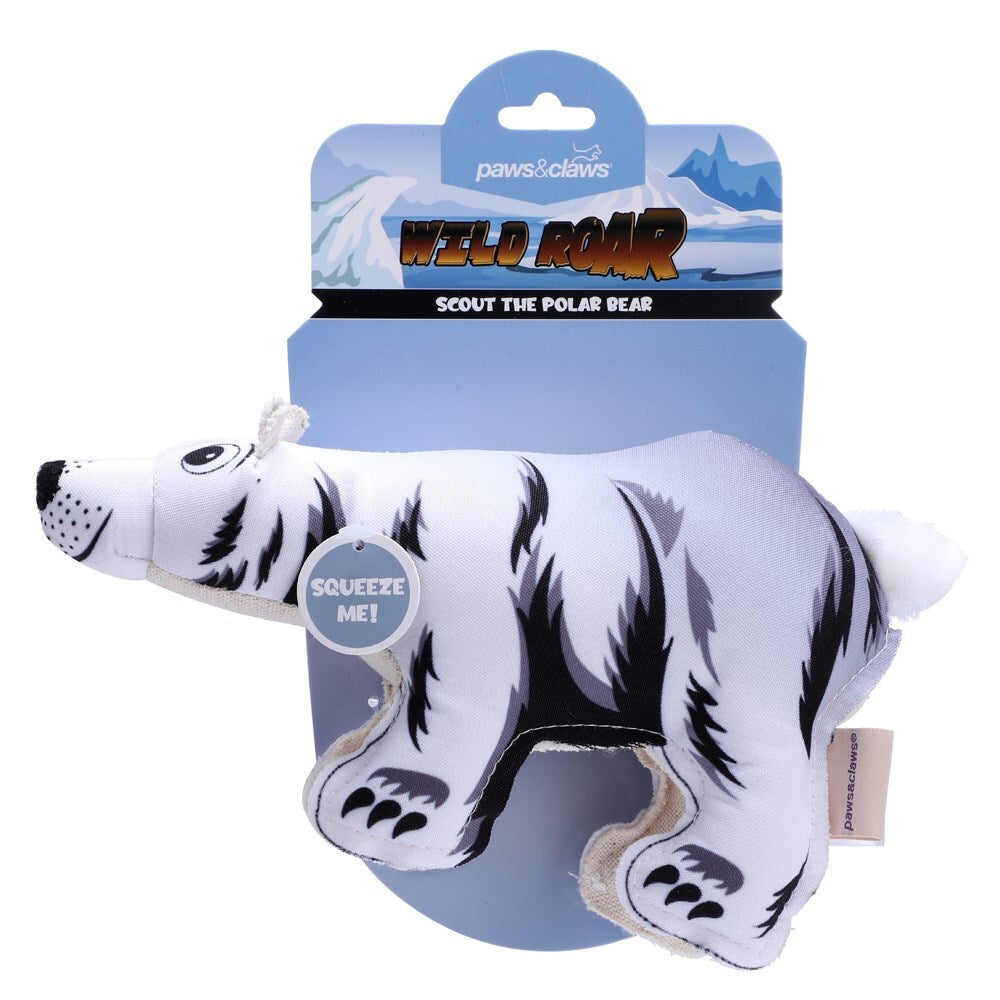 Paws &amp; Claws 26cm Wild Roar Animalz Oxford Dog/Pet Toy Assorted
