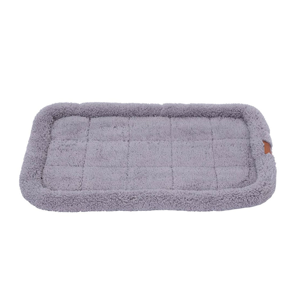 Paws &amp; Claws Sherpa Crate &amp; Carrier Mattress 90x57cm - Grey