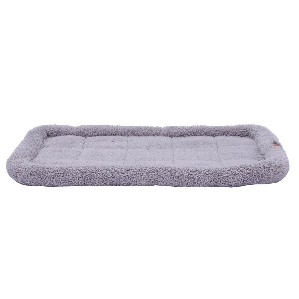 Paws &amp; Claws Sherpa Crate &amp; Carrier Mattress 90x57cm - Grey