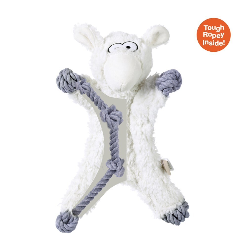 Paws &amp; Claws 40cm Pet/Dog Toy Animal Kingdom Plush Rope Sheep