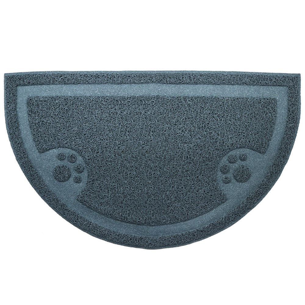 Paws &amp; Claws Pet Non Slip Rubber Food Mat 60x37cm Assorted