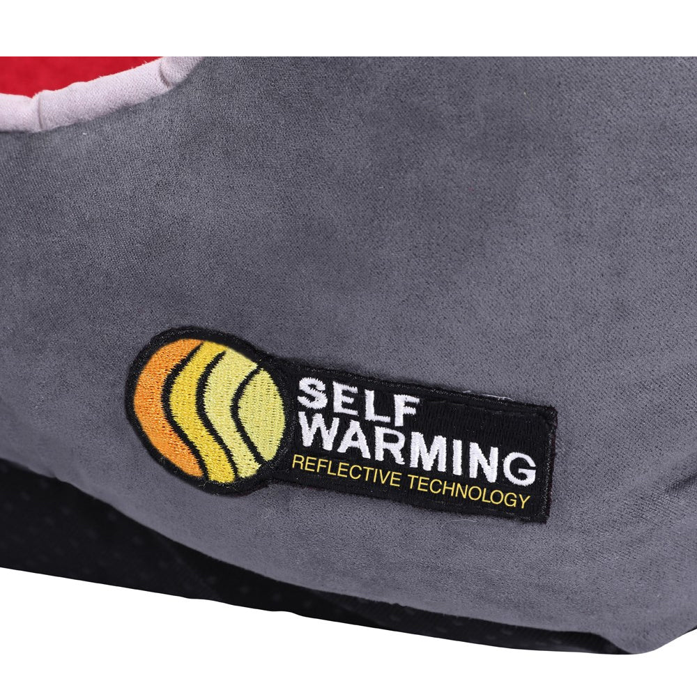 Paws &amp; Claws Self Warming Walled Pet Bed Medium - 70x50x17cm