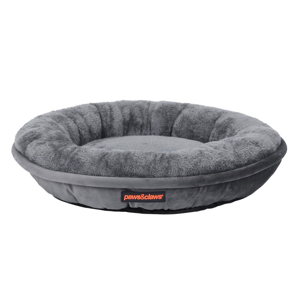 Paws &amp; Claws Moscow Round Bed Grey Small 60 x 60 x 14 CM
