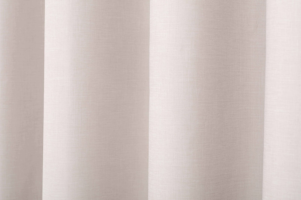 Sherwood Home 100% Blockout Eyelet Curtain Pair Porcelain 135x223cm