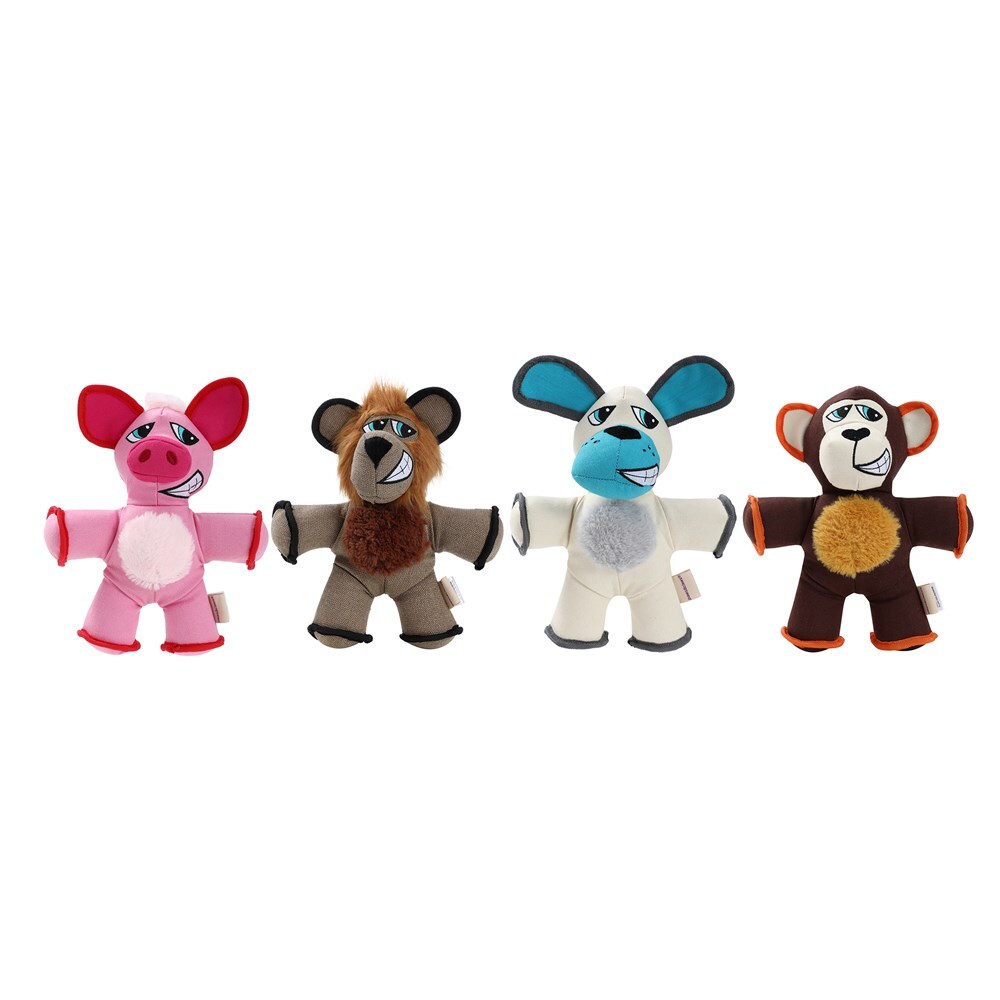Paws &amp; Claws Pet/Dog Toy Super Tuff Buddies 32x24cm Oxford Toy - Monkey