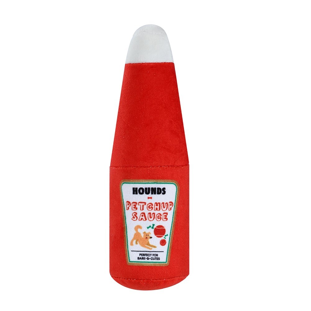 Paws &amp; Claws 20x8cm Plush Tomato Sauce Bottle