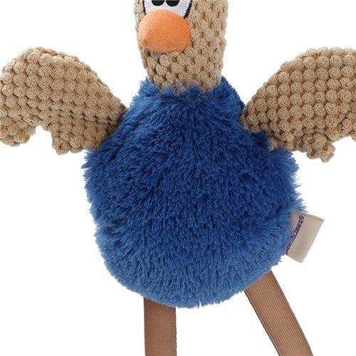 Paws N Claws Pets Stretchy Leg Chicken 40x24cm Toy w/ Built-In Squaker Asst