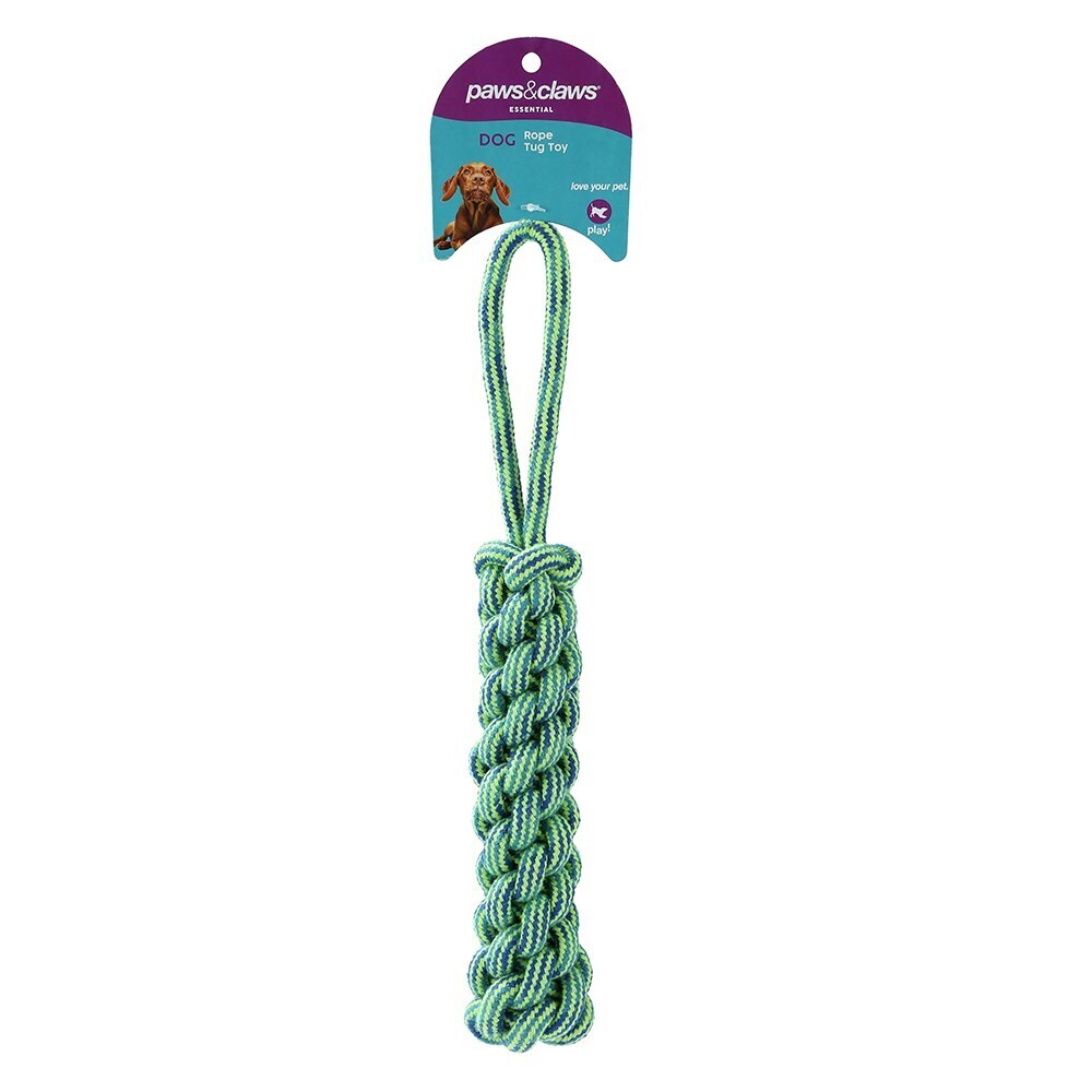 Paws &amp; Claws Rope Tugger Toys 28cm Assorted