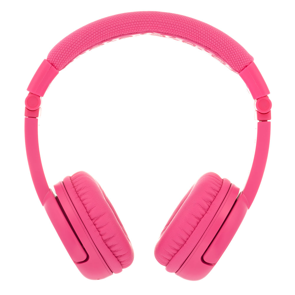 BuddyPhones Play Plus Kids Wireless/Bluetooth Headphones - Rose Pink