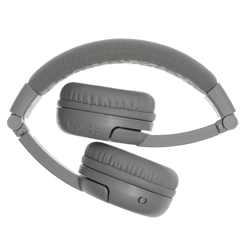 BuddyPhones Play Plus Kids Wireless/Bluetooth Headphones - Grey Matter