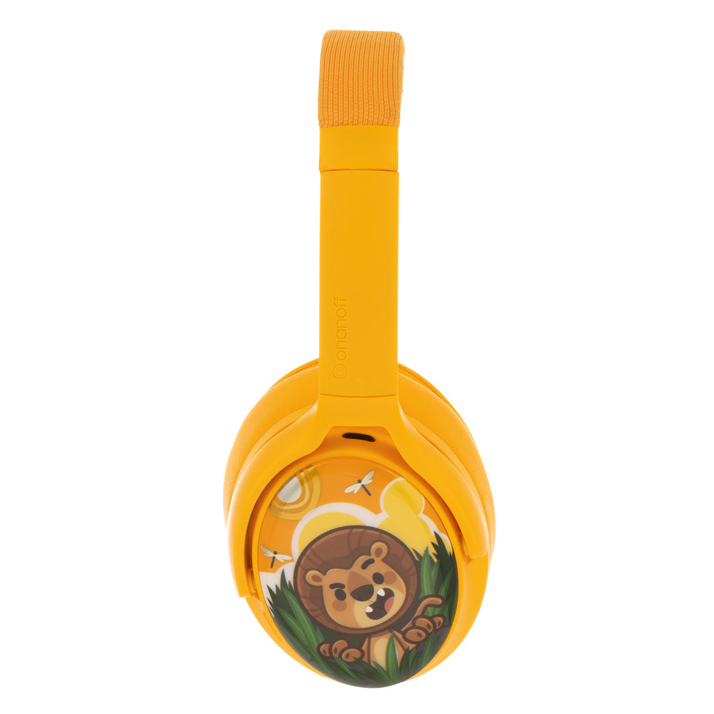 Buddyphones Cosmos Plus Kids Wireless/Bluetooth Headphones w/Mic Sun Yellow