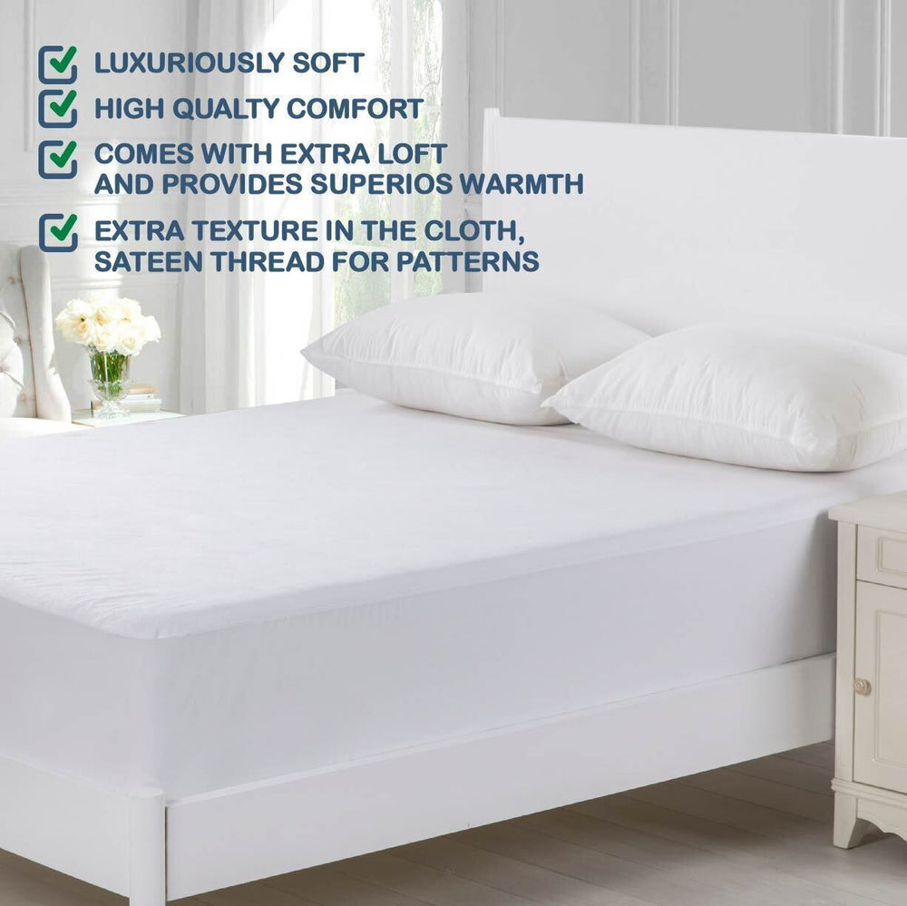 Dreamaker Cotton Terry Towelling Waterproof Mattress Protector - Double Bed