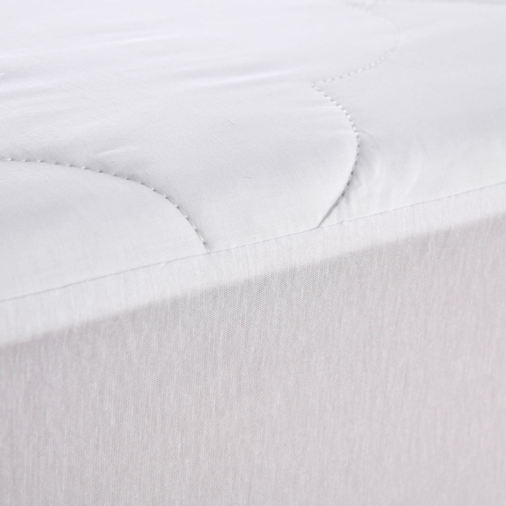 Dreamaker Quilted Cotton Filled Mattress Protector Queen Bed