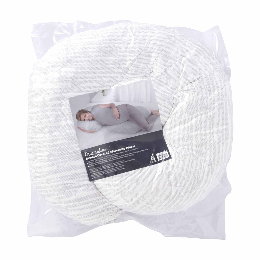 Dreamaker Bamboo Covered C Shape Maternity Pillow