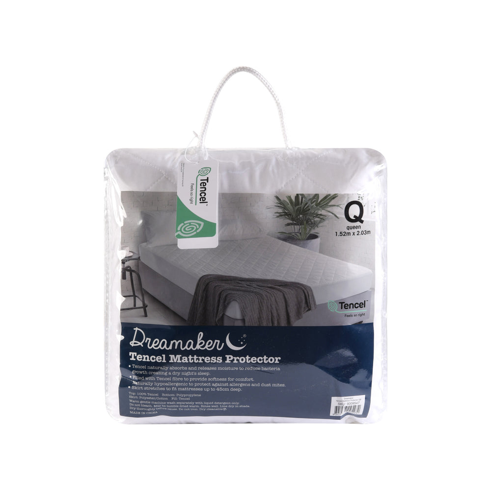 Dreamaker Tencel Mattress Protector King Single Bed