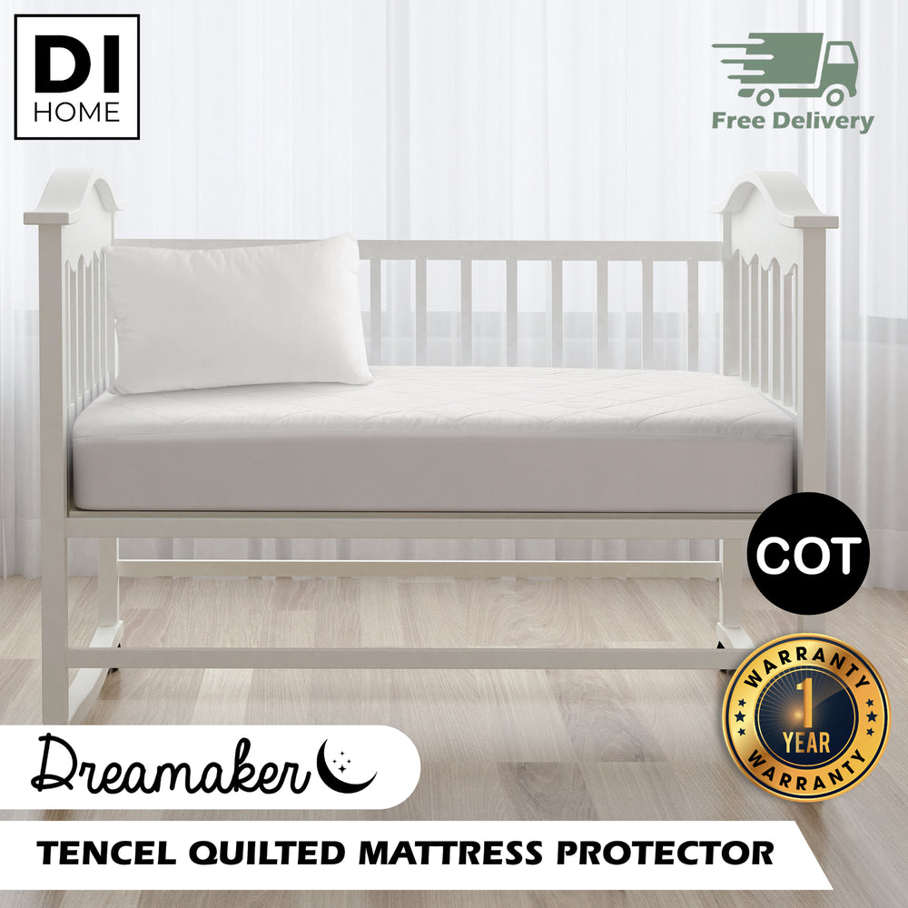 Natural Home Tencel Quilted Mattress Protector COT