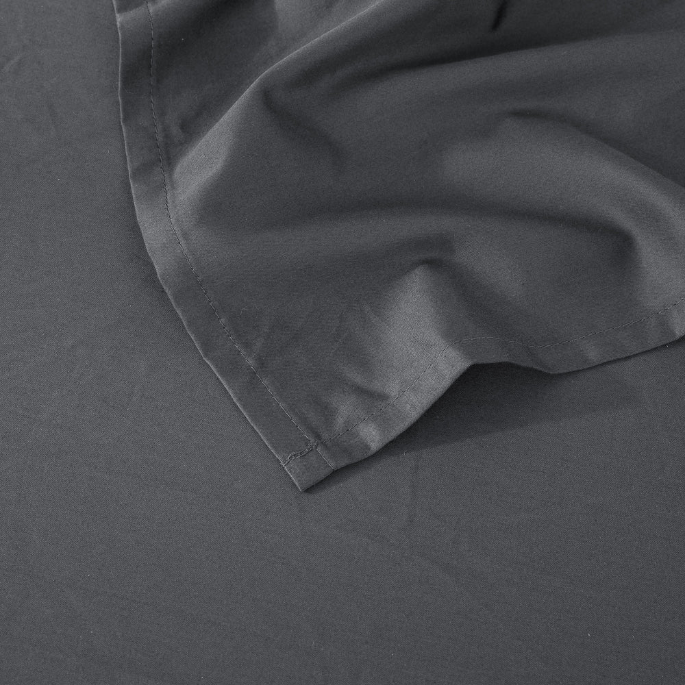 Essn 500TC Cotton Sateen Sheet Set Charcoal Double Bed