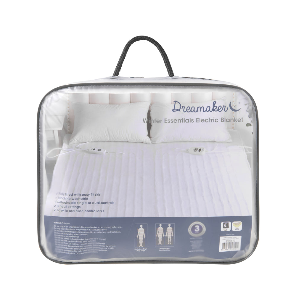 Dreamaker Washable Electric Blanket Queen Bed