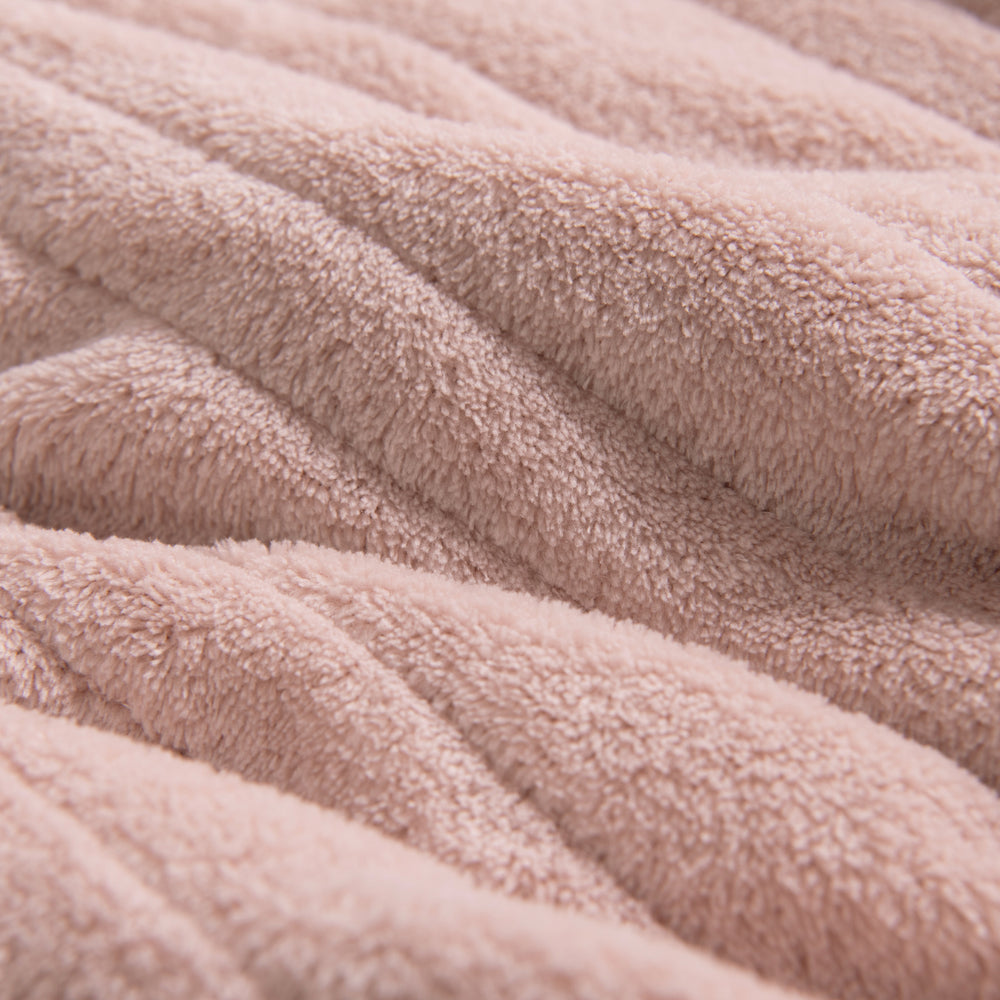 Dreamaker Coral Fleece Heated Throw Blush Pink 200 x 180cm