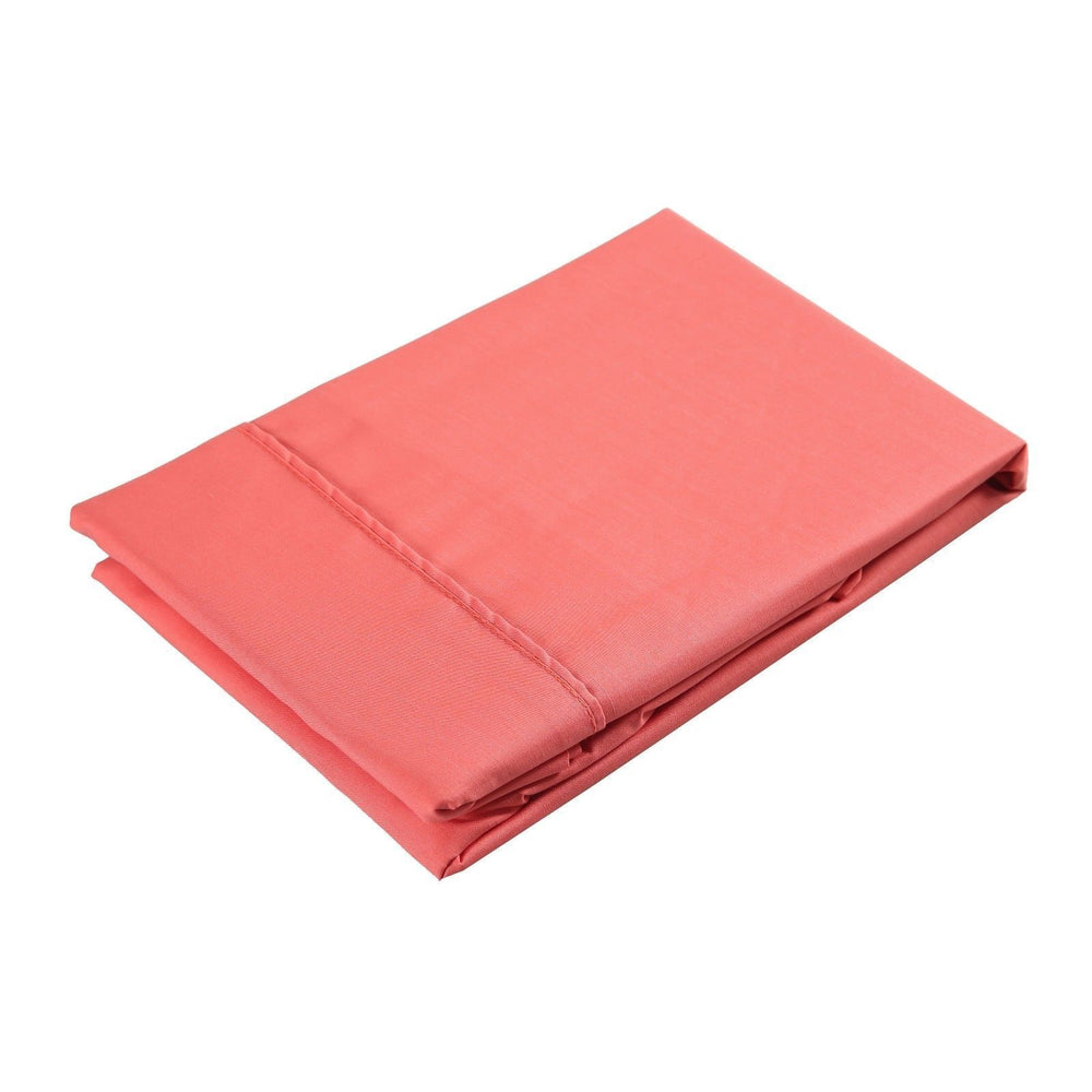 Dreamaker 250Tc Plain Dyed Standard Pillowcases - Twin Pack - 48X73Cm Rose