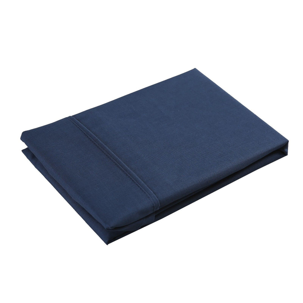 Dreamaker 250Tc Plain Dyed Standard Pillowcases - Twin Pack - 48X73Cm Insignia Blue