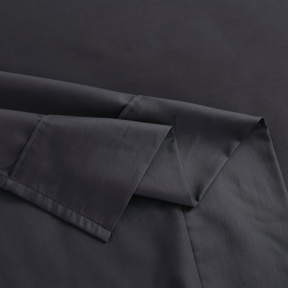 Serene 400TC Bamboo Cotton Blend Sateen Sheet Set CHARCOAL Double Bed