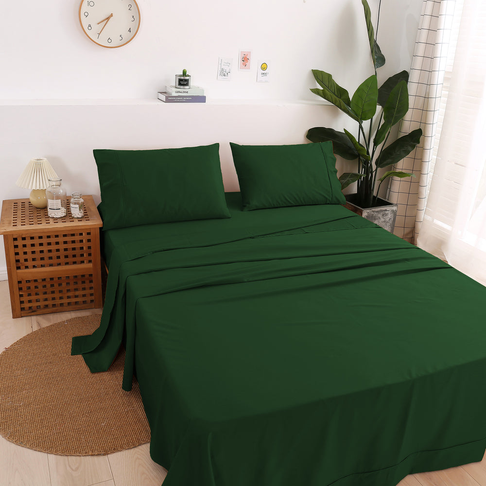 Serene 400TC Bamboo Cotton Blend Sateen Sheet Set EDEN King Single Bed