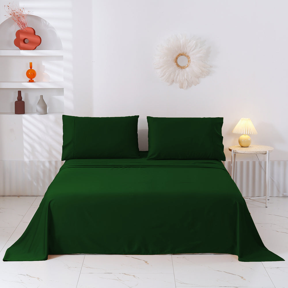 Serene 400TC Bamboo Cotton Blend Sateen Sheet Set EDEN Double Bed