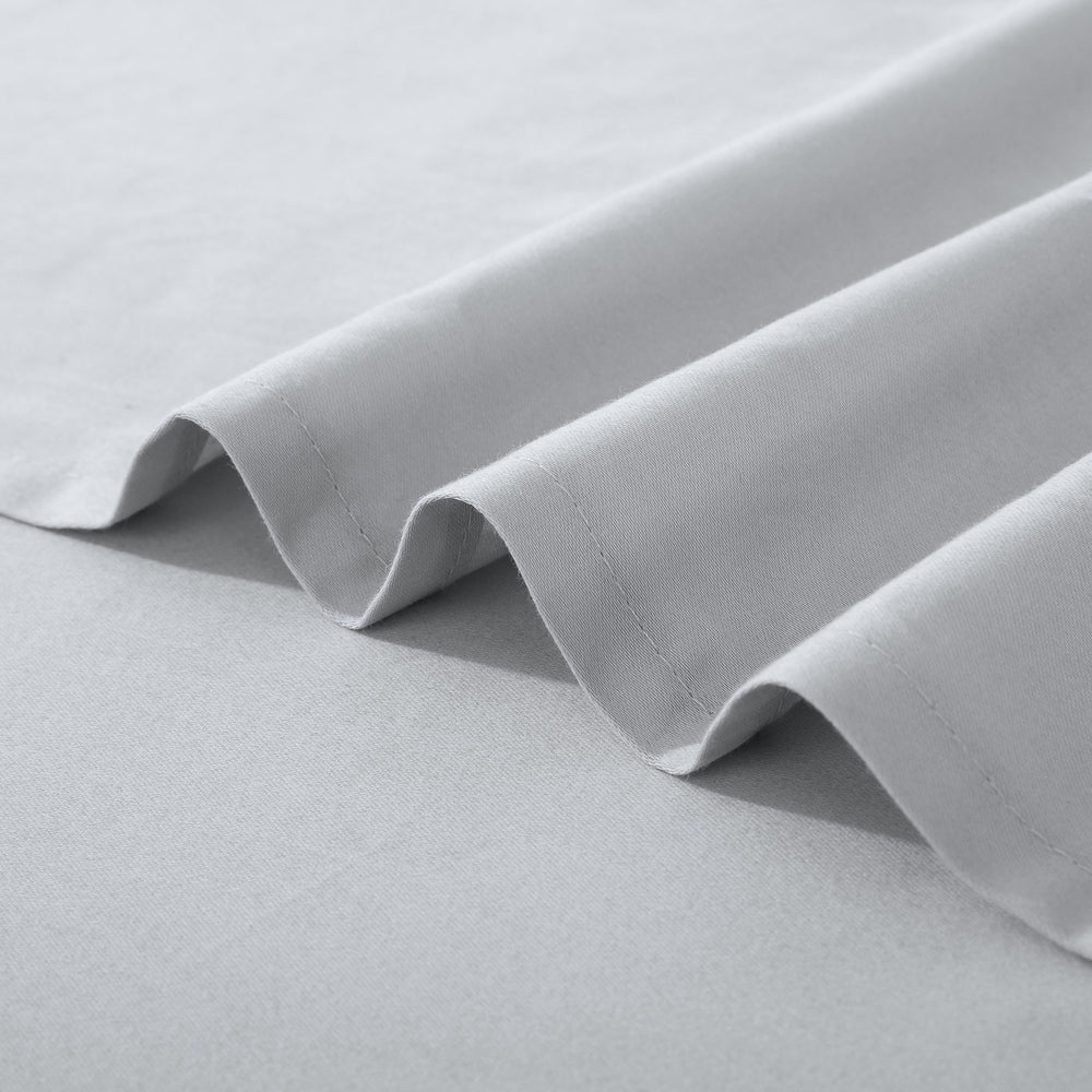 ESSN 500TC Cotton Sateen Flat Sheet Silver Double Bed
