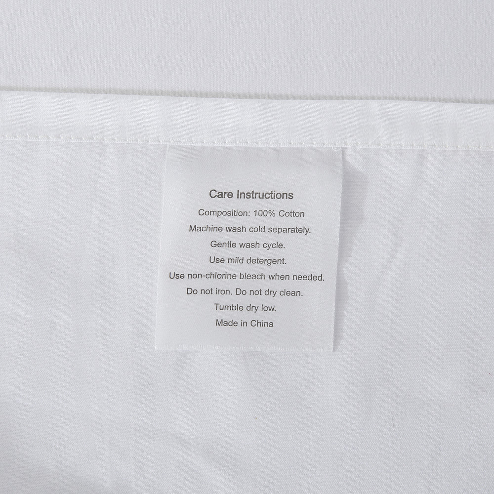 ESSN 500TC Cotton Sateen Euro Pillowcase White