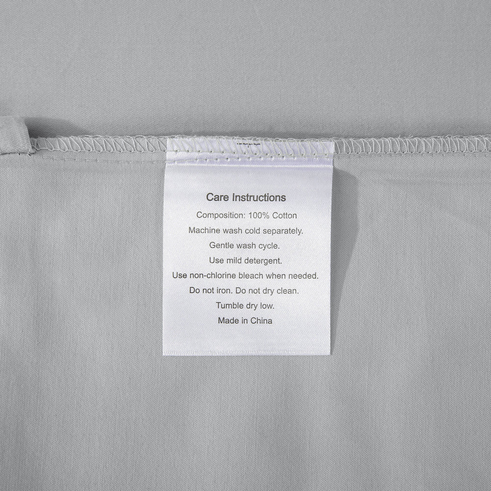 ESSN 500TC Cotton Sateen Euro Pillowcase Silver