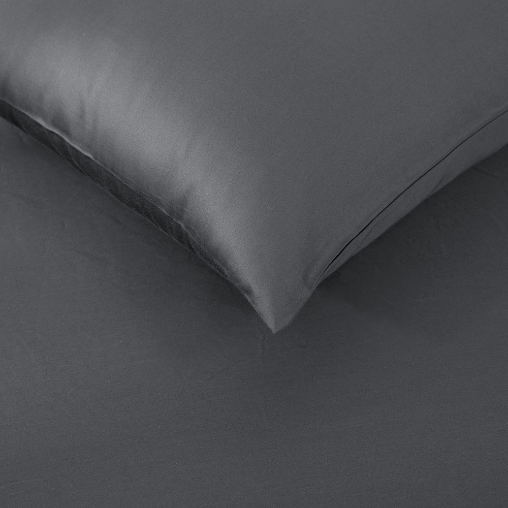 ESSN 500TC Cotton Sateen Euro Pillowcase Charcoal