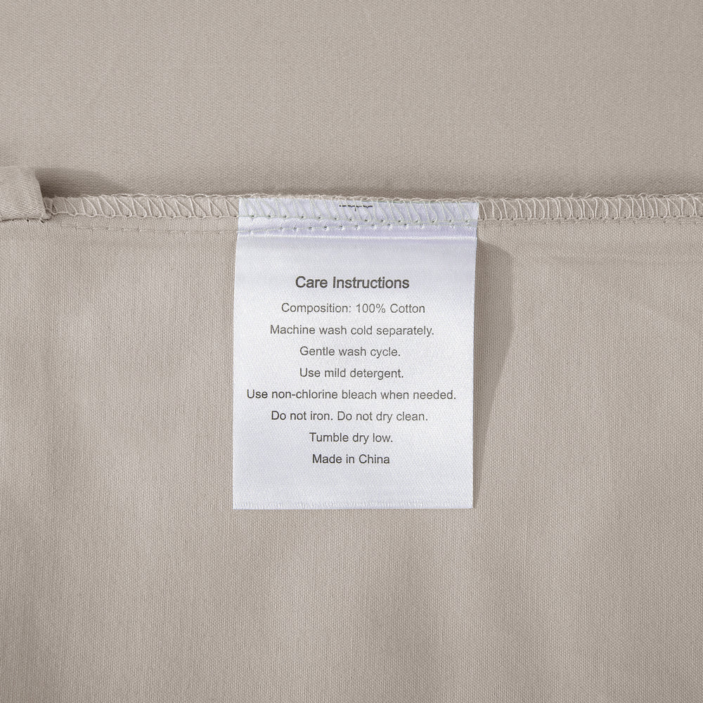 ESSN 500TC Cotton Sateen Euro Pillowcase Stone