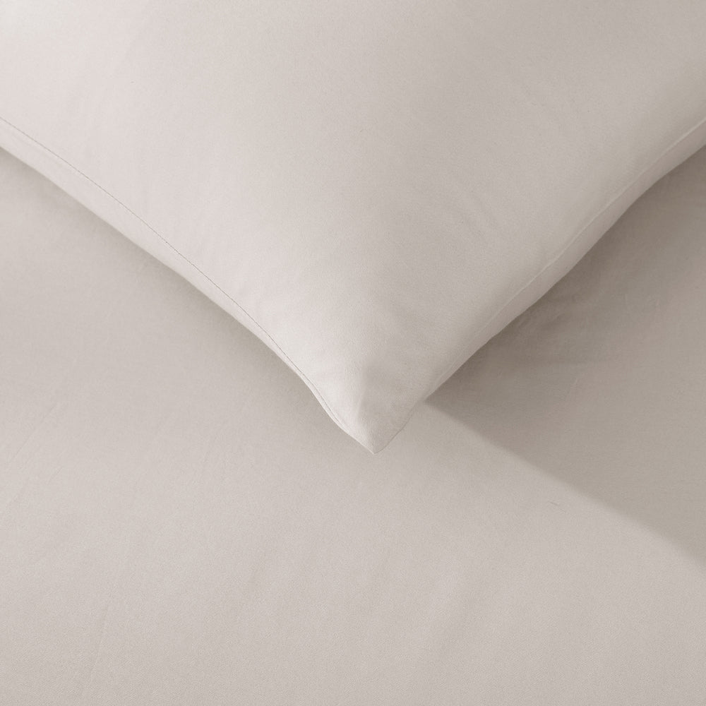 ESSN 500TC Cotton Sateen Euro Pillowcase Stone